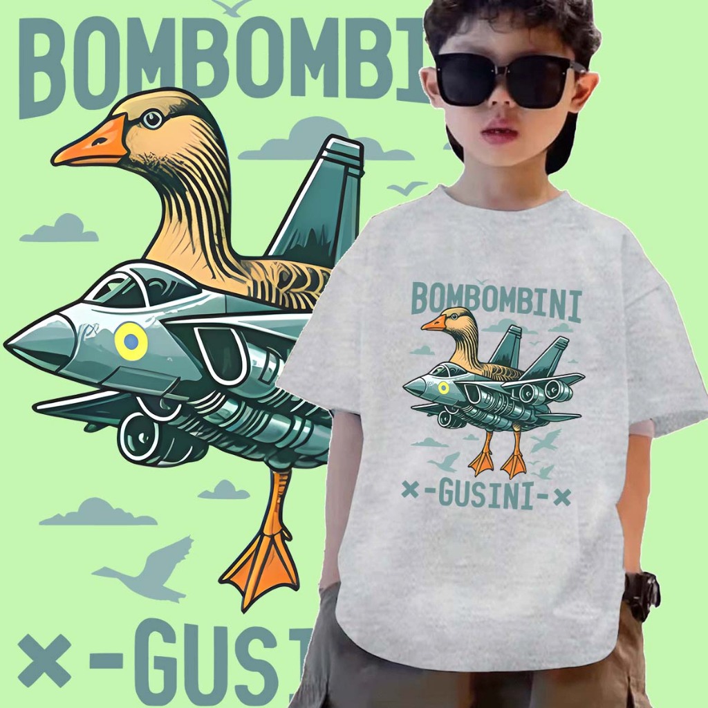 J-1361-SHORT  เสื้อยืดเด็ก ลายการ์ตูน BOMBOMBINT GUSINI ลายมาใหม่สวยเก๋มากๆ - รูปที่ 6