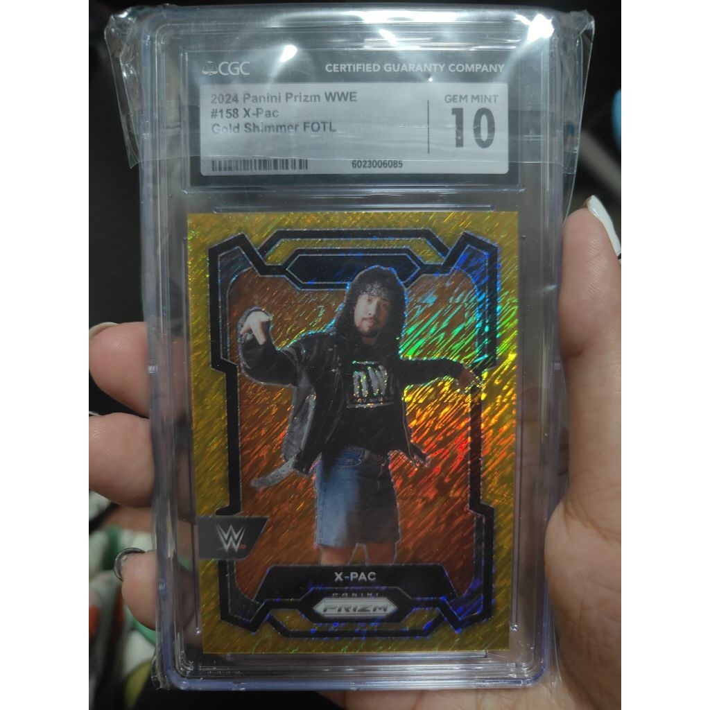 [การ์ดนักฟุตบอล] X-Pac /5 Gold Shimmer CGC 10