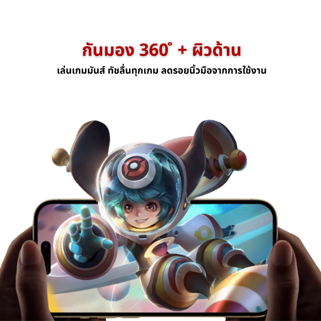 ฟิล์ม Dee ฟิล์มกันมองด้าน360องศา iPhone 13 11 16Promax 16 รูปที่ 2