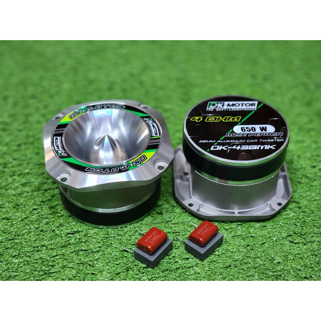แหลมรถยนต์ DK-438MK แถมฟรีซีเทพ DK-MOTOR เสียงแหลม ทวิตเตอร์ 4“-4.5” เสียงดีมาก รุ่นใหญ่ ลำโพง แหลม