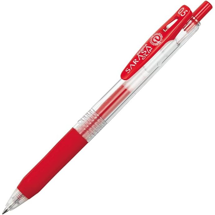 Zebra Gel Ballpoint Pen Sarasa Clip 0.5 Red 5 pens P-JJ15-R5