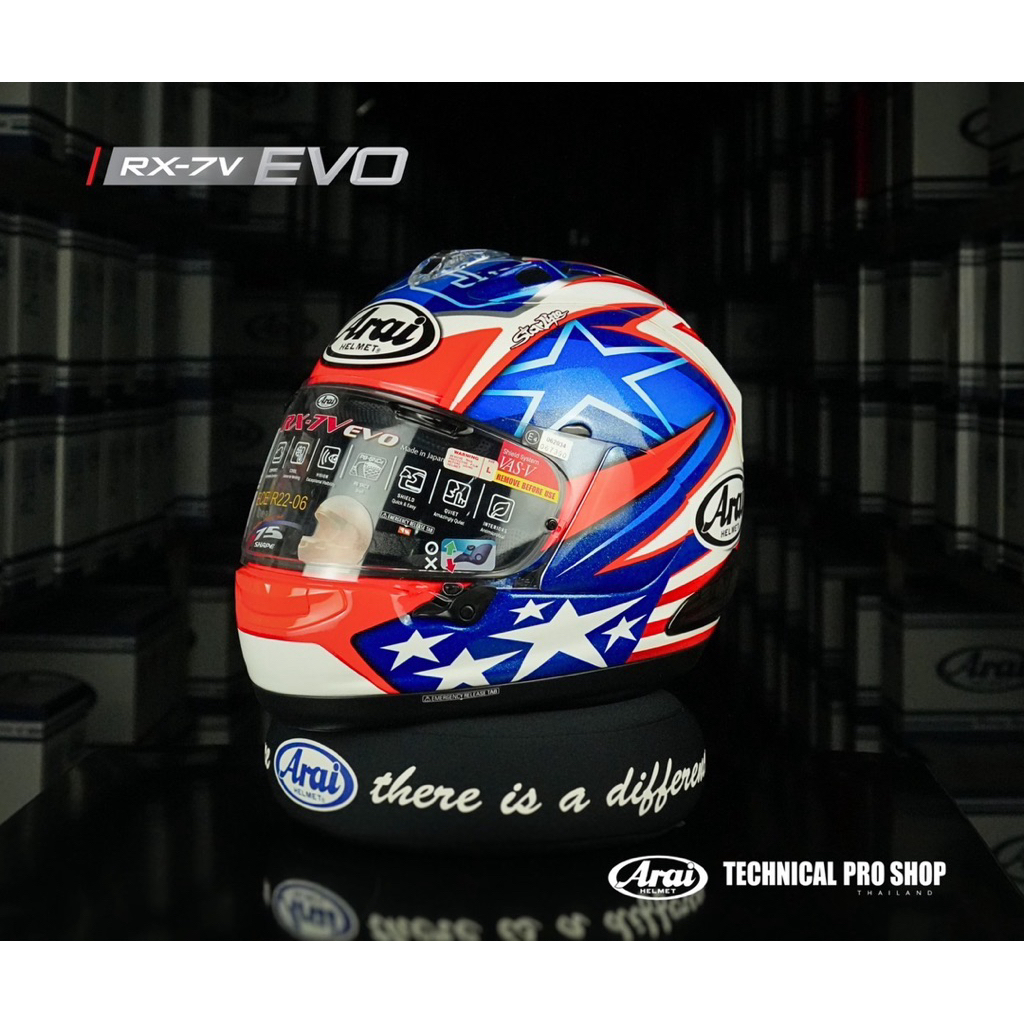 ARAI RX7-V EVO ลาย Hayden SB หมวกกันน็อคแท้แบรนด์ ARAI