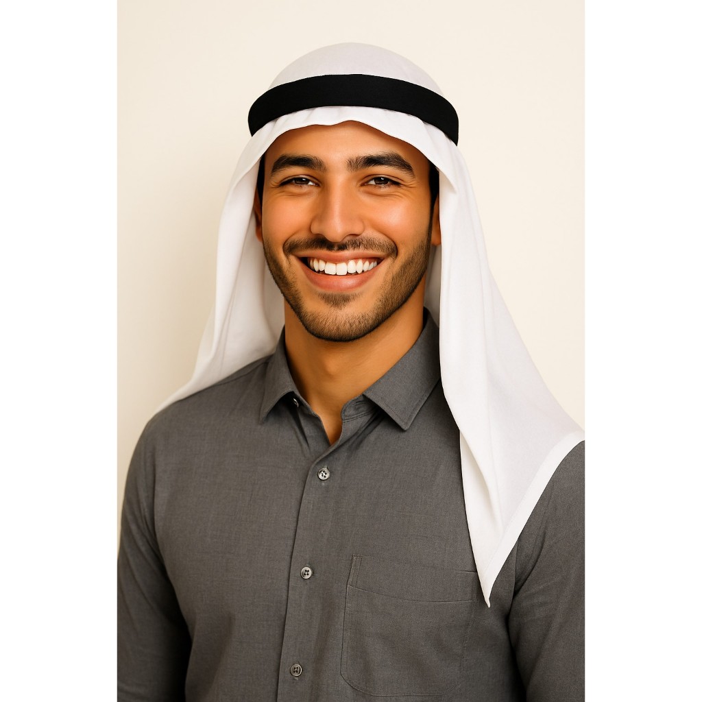 🇹🇭สินค้าอยู่ไทย🇹🇭 🔥ผ้าบางไม่หนา ราคาประหยัด โพกหัวซาอุ ผ้าโพกหัวอาหรับ  แฟนซีนานาชาติ สุลต่าน ชีค หมวกชีค ac20.4 ac20