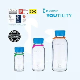 DURAN YOUTILITY ของแท้ 100% ขวดแก้วเก็บน้ำผักผลไม้สกัดเย็น และ อื่นๆ ไม่คายสารพิษ Made in Germany