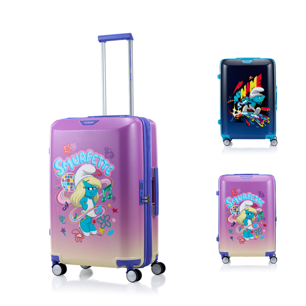 AMERICAN TOURISTER กระเป๋าเดินทางล้อลากขยายได้ (24 นิ้ว) รุ่น AT X THE SMURFS SPINNER 67