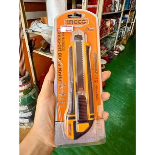 INGCO มีดคัตเตอร์ พร้อมใบมีด 3 ใบ รหัส : HKNS28035 (ใบมีดแถมในแพคซ้อนในตัวมีด)