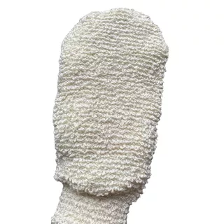ถุงมือขัดผิวผลิตจากใยไผ่ธรรมชาติ ขจัดเซลล์ผิวที่ตายแล้วและสิ่งสกปรกอย่างอ่อนโยน