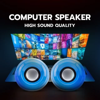 Asaki Computer Speaker ลำโพงคอมพิวเตอร์ ต่อด้วย USB และ AUX 3.5 mm รุ่น ASW-584 รับประกัน 1 ปี