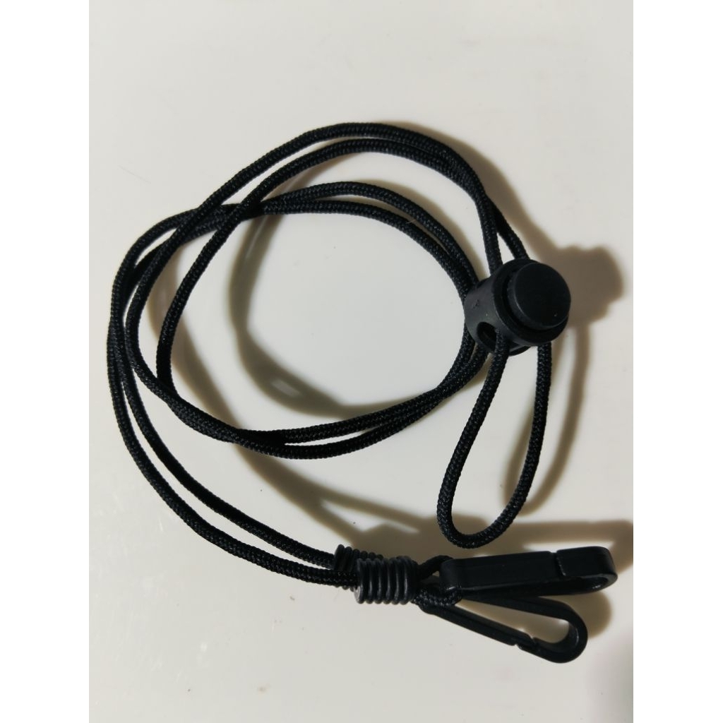 สายคล้องแมสรุ่นเชือก2มิล(ไม่ยืด)(7แถม1)ตะขอพลาสติกยาง40-45cmวัดพับครึ่งส่งจากไทย