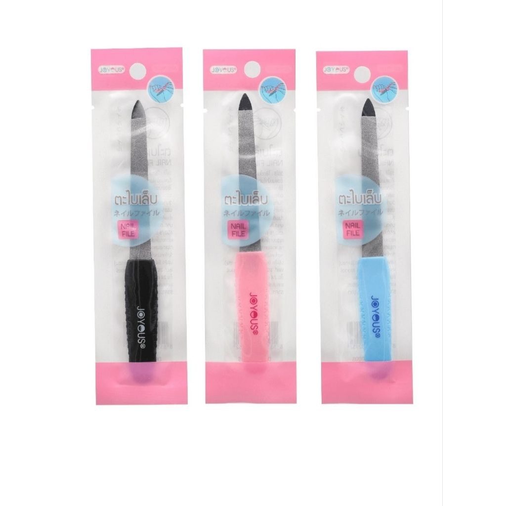1 ชิ้น ตะไบ เล็บ มือ เท้า รุ่น พกพา เล็ก คละสี ใช้แต่ง ตะไบ ลบคม เล็บ nail file จอยออส joyous brand
