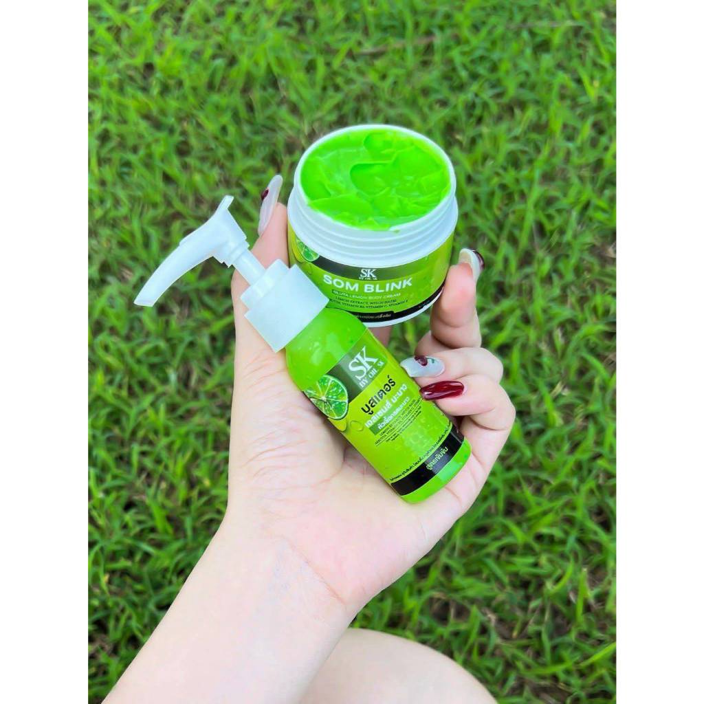 โสมบริ๊งมะนาวสูตรกลางคืน somblink แบรนด์SK 1เซ็ตได้2ชิ้น