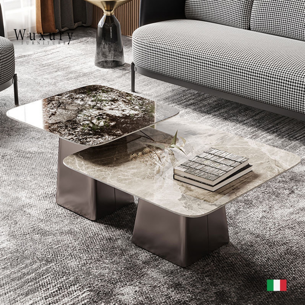Wuxury Furniture โต๊ะกลางโซฟา TOP หิน modern luxury ส่งฟรี