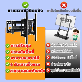 【COD】ขาแขวนทีวี ขาแขวนทีวีติดผนัง ที่แขวนทีวี ขาแขวน tv ติดผนัง ขายึด ผนัง ทีวี 26-75 นิ้ว ขาแขวนยึดทีวี ขายึดทีวี