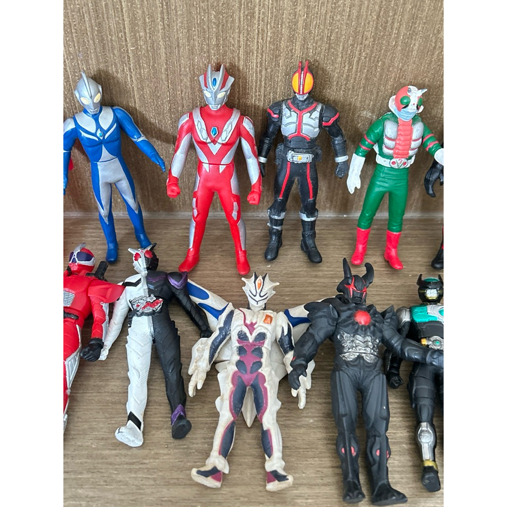 (4) 4 นิ้ว แท้ 💯 หุ่นซอฟ หุ่นยาง  ฟิกเกอร์ อุลตร้าแมน มาส์คไรเดอร์ และอื่นๆ งานแท้ ญี่ปุ่น - รูปที่ 3