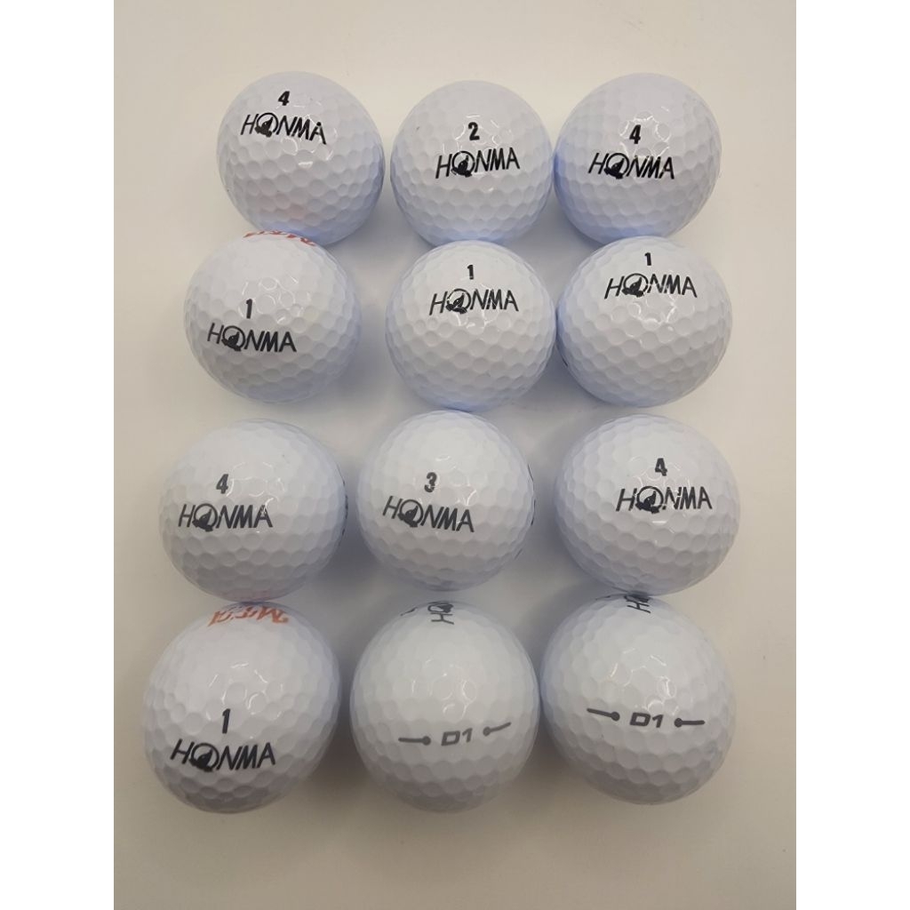 ลูกกอล์ฟมือสอง Honma D1 (12ลูก/pack)สภาพดี ไร้รอย ออกรอบได้