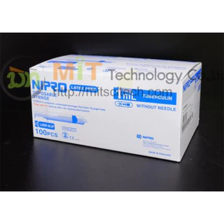 แบบกล่อง ไซริ้งพลาสติกไม่ติดเข็ม 1CC 3CC 5CC 10CC 20CC 50 CC(Nipro)