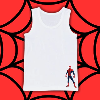 เสื้อกล้ามเด็ก เสื้อซับในลายสไปเดอร์แมน spiderman ลายสวย ผ้านุ่มใส่สบายซักแล้วไม่ยับ 10-50 กิโล S-3XL #เสื้อกล้าม