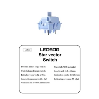LEOBOG สวิตช์คีย์บอร์ด (Switch Keyboard) รองรับ 5Pin POM สำหรับ DIY Keyboard Mechanical x 10ชิ้น