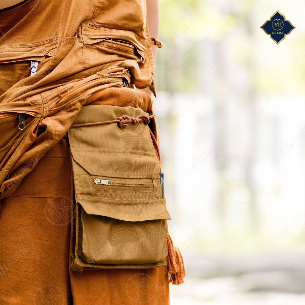 กระเป๋า รัดประคต กระเป๋า จิงโจ้ พระ ใส่ปากกา มือถือ พวงกุญแจ ผ้า600d ซิป YKK ถวายพระ ทำบุญ สังฆทาน พร้อมส่ง