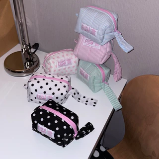hihibye mini fluffy pouch bag | 15 × 8 cm | handle 12 cm (ใบเล็ก)