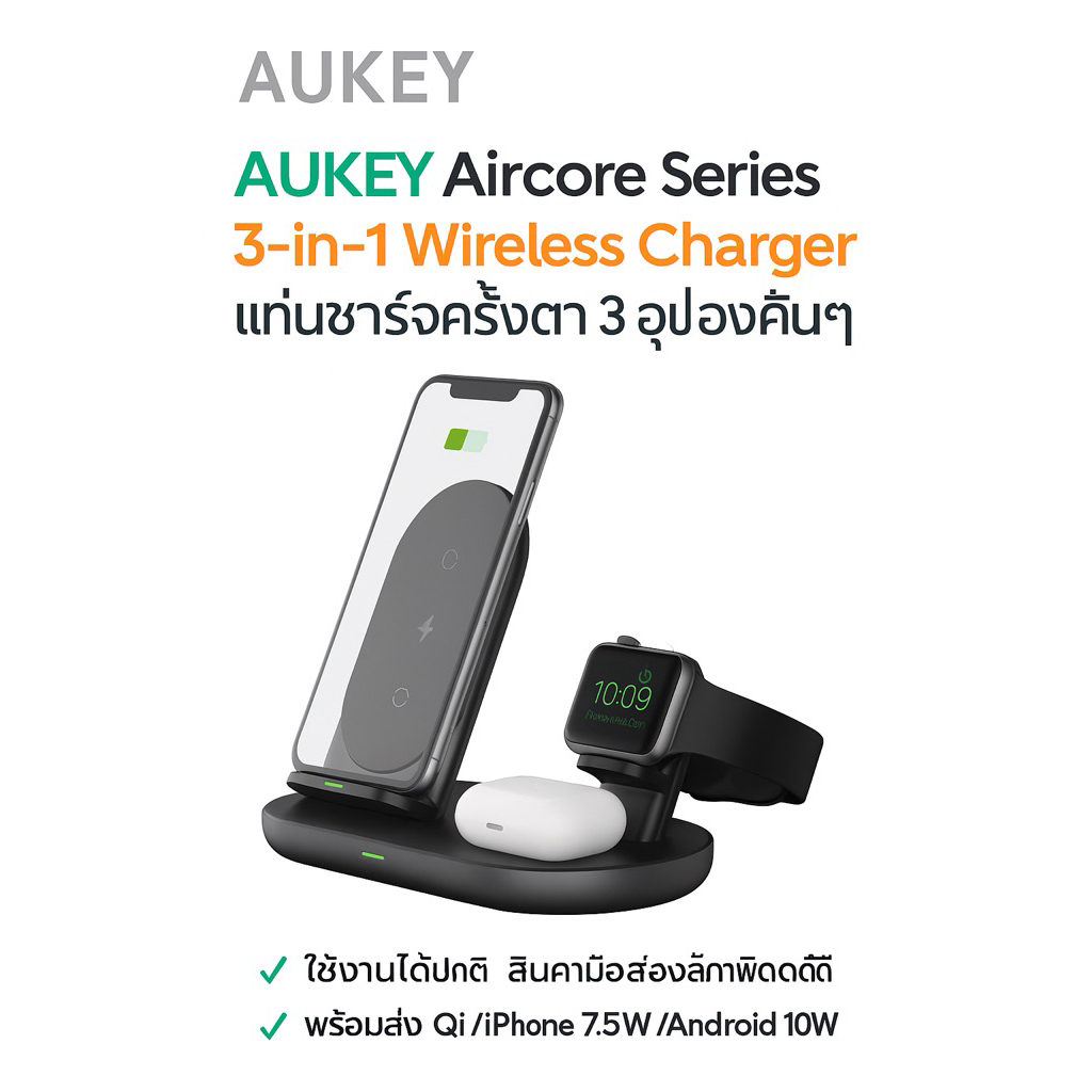 aukey wireless charging