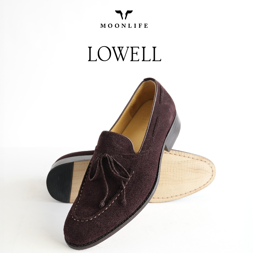 Moonlife Lowell -  Brown รองเท้าหนังวัวแท้