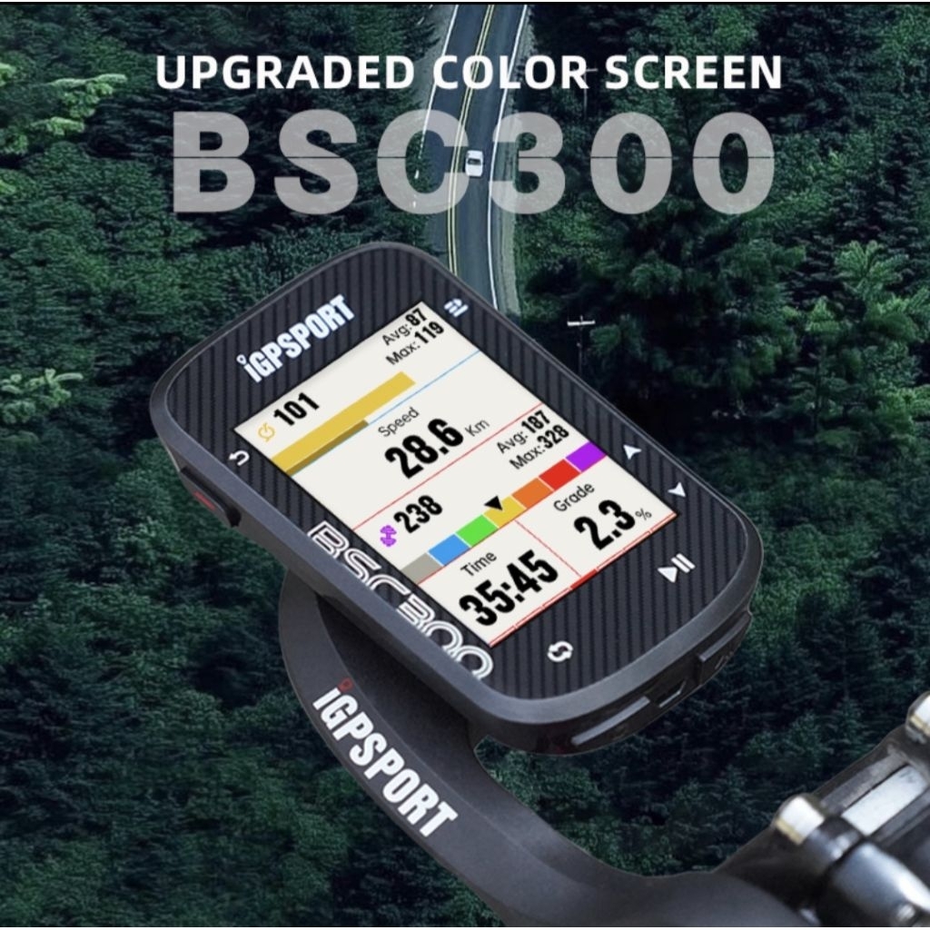 ไมล์จักรยาน IGPSPORT BSC300T Ultra-thin GPS Bike Computer with Touchscreen
