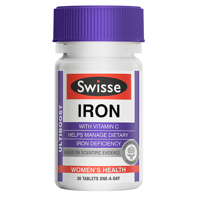Swisse Ultiboost Iron ธาตุเหล็กเพื่อสุขภาพ ของแท้จากออสเตรเลีย 30 เม็ด