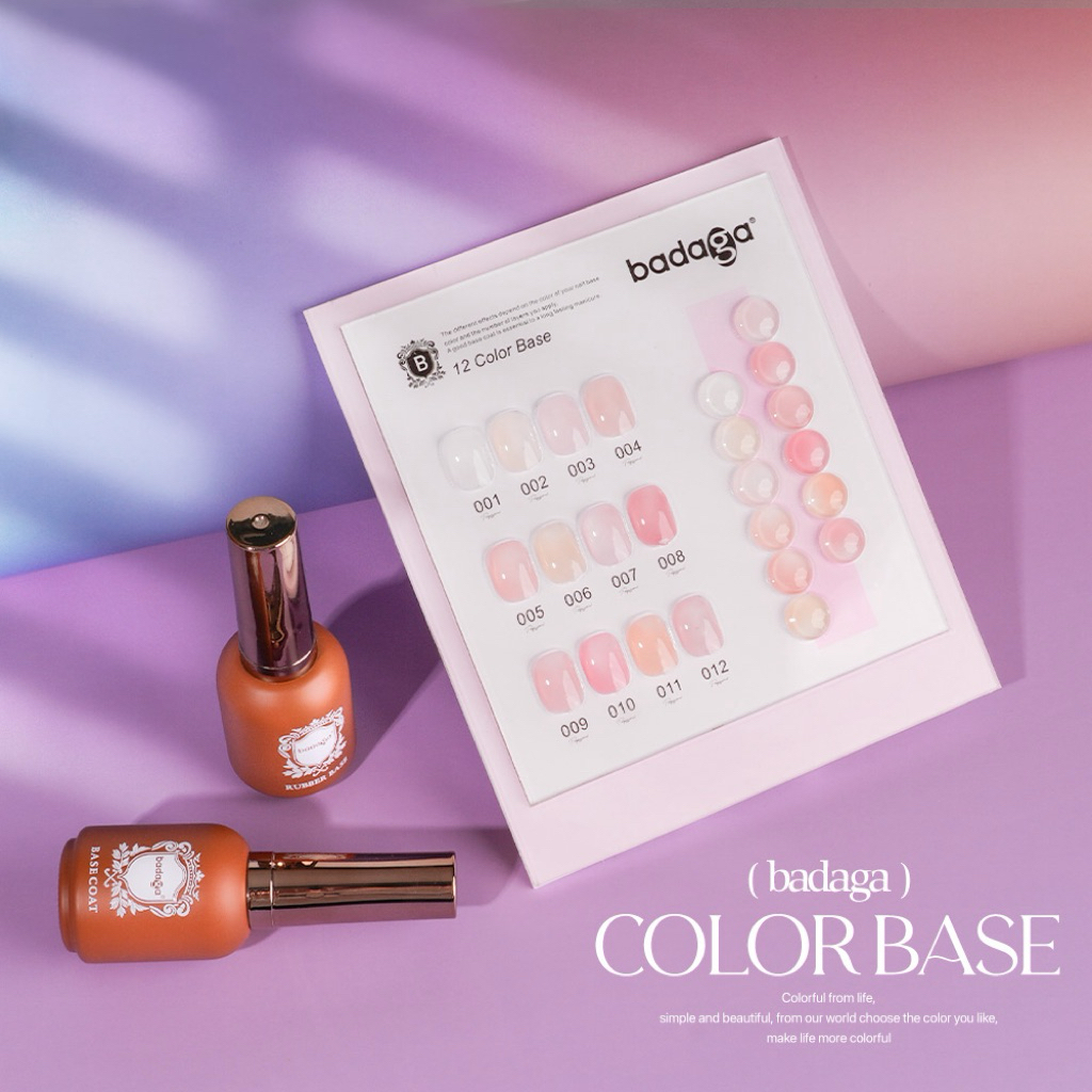 เบสสีBadaga(แยกขวดno.01-12) (Color Base) ใช้แค่ท็อปจบงานไม่ลงเบส*กลิ่นหอมประหยัดเวลาการทำงาน