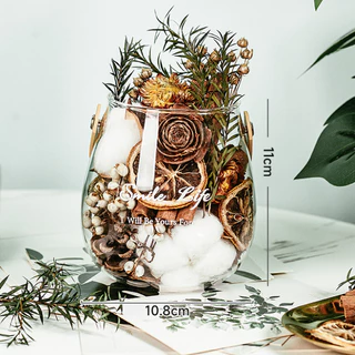 DIY อบเชยน้ำมันหอมระเหยดอกไม้แห้งตกแต่งห้องน้ำในร่มกลิ่นหอมยาวนานของขวัญสร้างสรรค์ของขวัญวันหยุด aroma reed diffuser