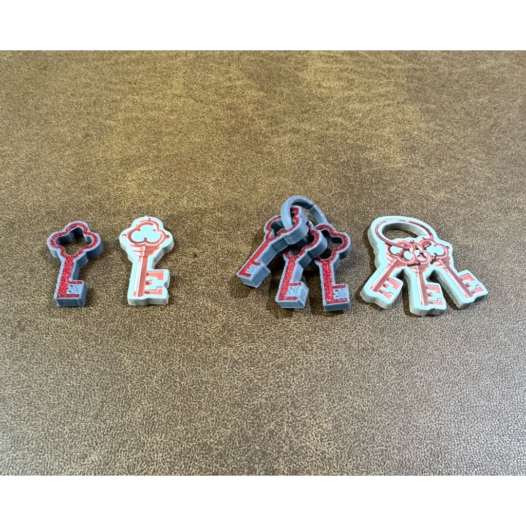 [Plastic] Castle Combo Board Game: Key & CoinTokens - ชุดอัพเกรดโทเค่นสำหรับบอร์ดเกม