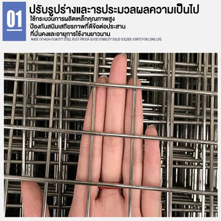 ตาข่ายกรงนก ชุบกัลวาไนซ์ รั้วกั้นสวนและที่อยู่อาศัย ตาข่ายกรงไก่ ขนาด 1/2 นิ้ว และ 1 นิ้ว ตะแกรงกรงไก่ G รั้วตาข่าย