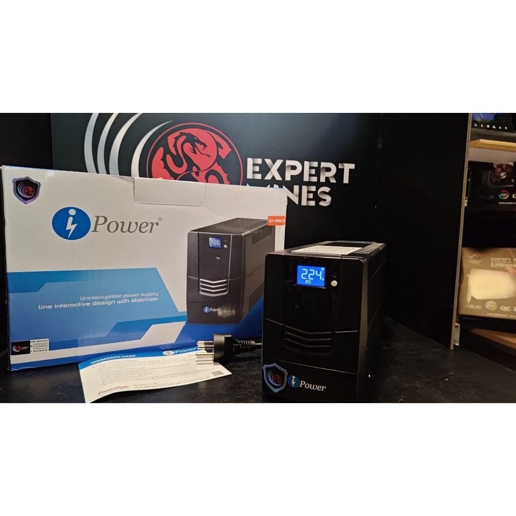 iPower UPS ICT-1000 LCD 1000VA/600W