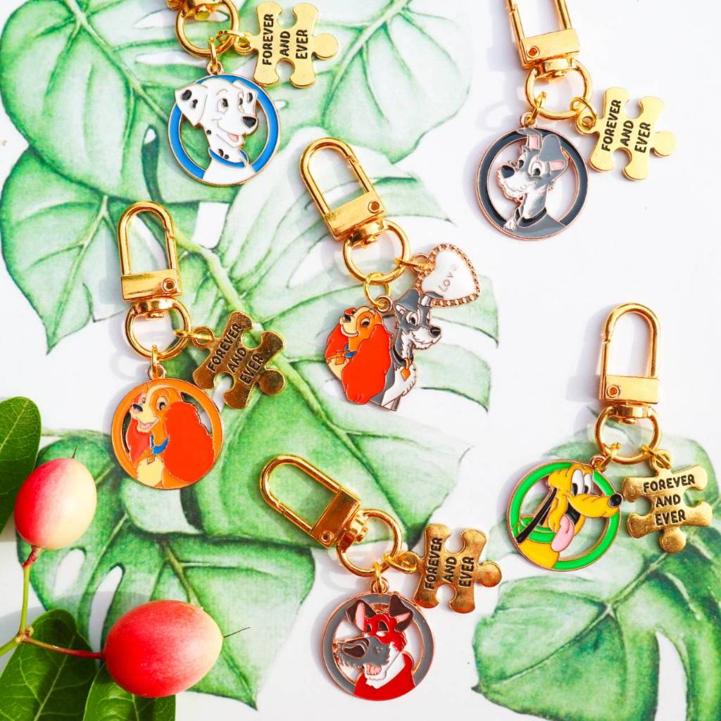 พวงกุญแจทรามวัยกับไอ้ตูบ Lady and the Tramp พร้อมส่ง 🇹🇭