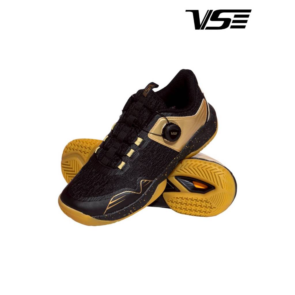 VS รองเท้ากีฬาแบดมินตัน รุ่น VS 178 สีใหม่ สีดำทอง