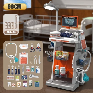 ของเล่นคุณหมอ ของเล่นหมอ รถเข็นคุณหมอ doctor toy ชุดโต๊ะคุณหมอ ของเล่นเด็ก มีเสียง มีไฟ