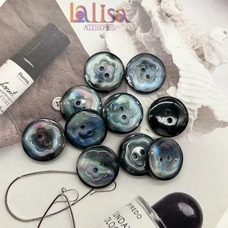 กระดุมมุก2รู สีสันไฮโซ 11.5mm/15mm/20mm resin button Z3134