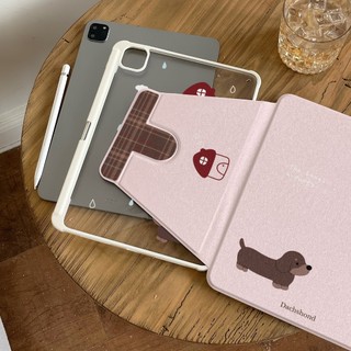 🔥จัดส่งภายใน24ชั่วโมง🔥เคสiPadหมุน 360° ดัชชุนด์ Gen12 Air7/6 13 Pro11 Air5 Gen9/8 น่ารัก เคสไอแพด