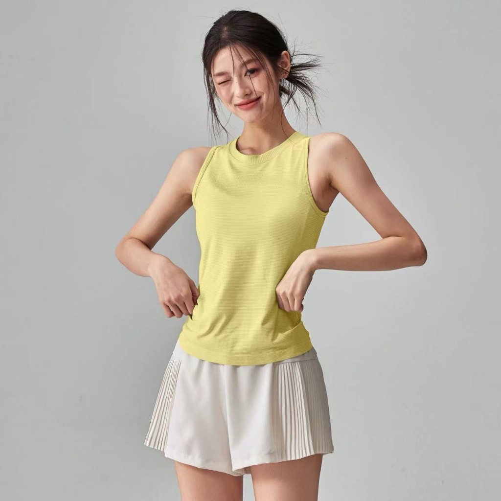 เสื้อกร้ามโยคะ เสื้อลำลอง ใส่สบาย ระบายอากาศดี เนื้อผ้าร่อง กระชับสัดส่วน