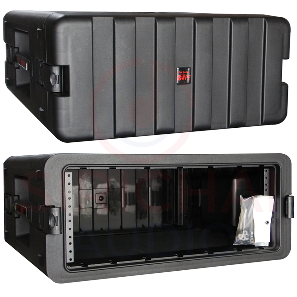 แร็คPP4U NPE รุ่น Rack ABS 4U ลึก 19" PP-4U (บุยางรองด้านใน)