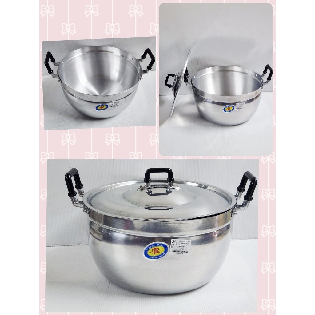 🔥ลดล้างสต๊อก​🔥หม้อ 2 หู​อลูมิเนียม26cm​