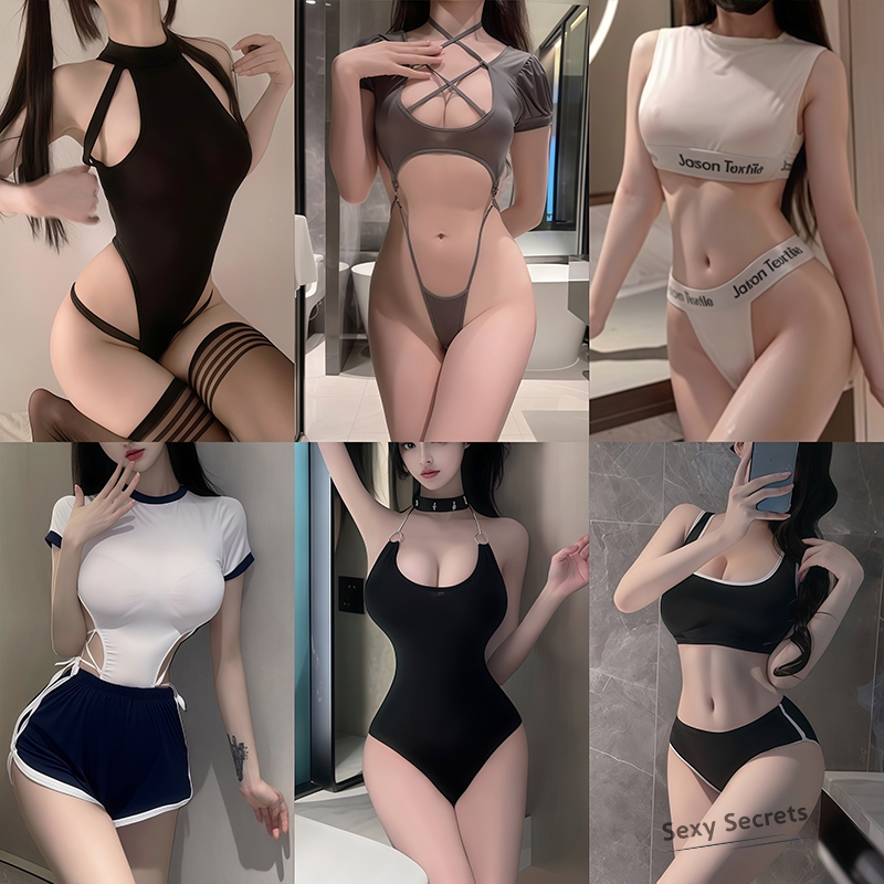 Sexy secrets⚜️⚜️ชุดชั้นในเซ็กซี่ชุด2ชิ้น ชุดถุงน่องเซ็กซี่ มีสองสี🤍🖤 ขาว ดำ วัสดุกึ่งโปร่งใส สวมใส่สบาย.