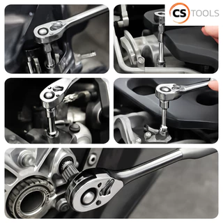 MOLITA TOOLS ชุดเครื่องมือ ประแจ ชุดบล็อก 24 ชิ้น ขนาด 1/2 (4หุน)
