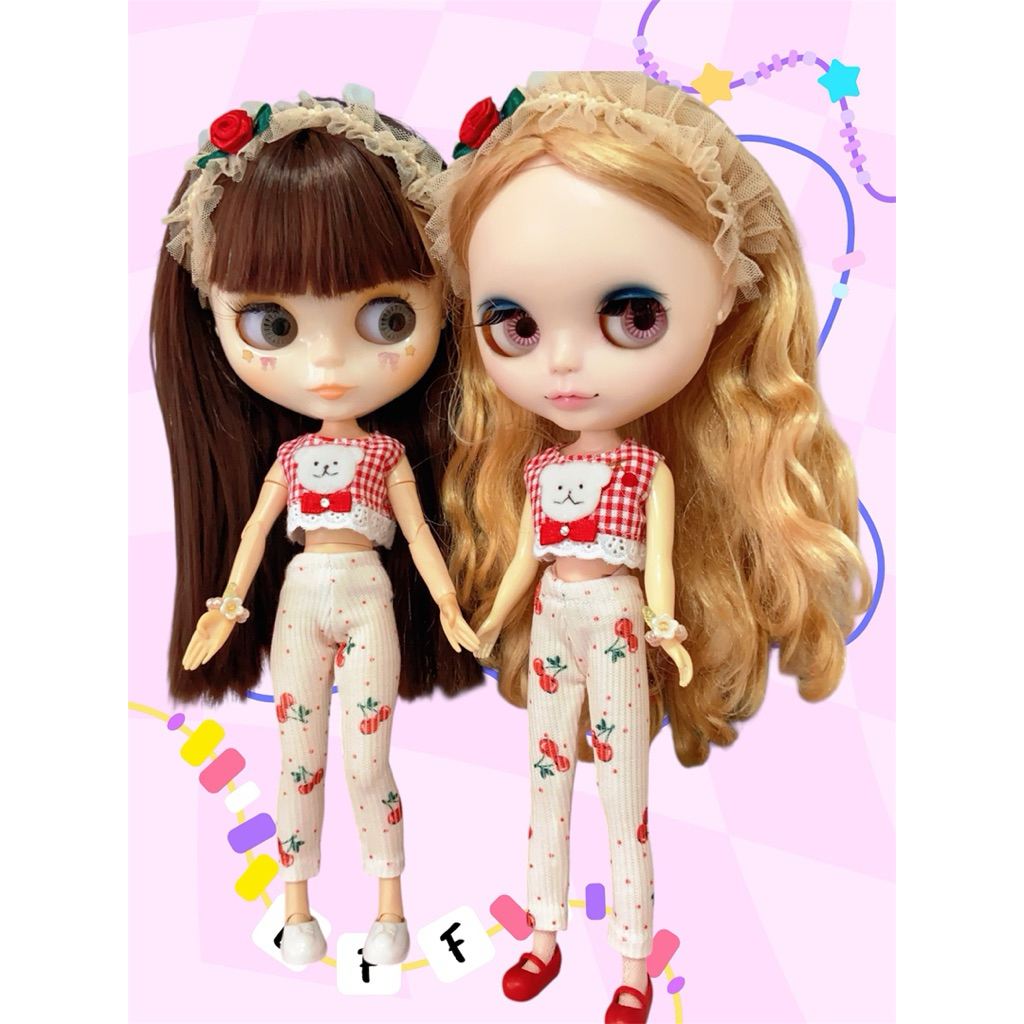 🍒 🎀 Set ชุดตุ๊กตาบลายธ์น่ารัก 🎀🍒