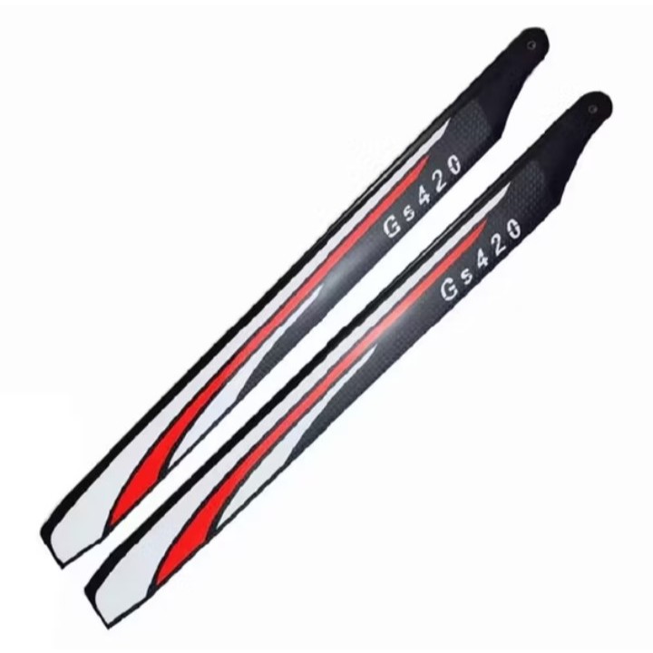 Main Blade Carbon Fiber ขนาด 420 มม  อะไหล่อุปกรณ์เสริม เฮลิคอปเตอร์บังคับวิทยุ