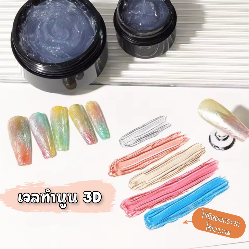เจลขัดผง เจล3D กาวเจลติดอะไหล่ ทำลายนูน แห้งไว QINGYOU ขนาด5g