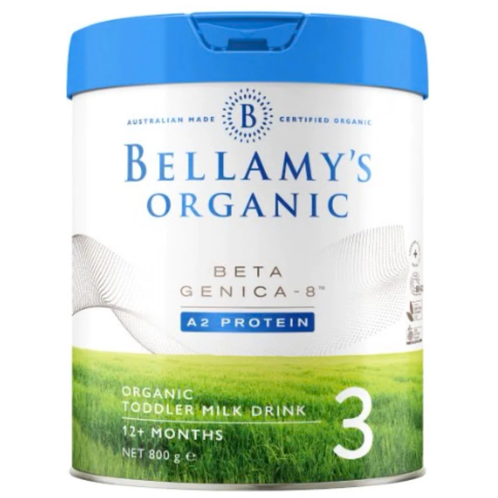 BELLAMY'S ORGANIC BETA GENICA-8 A2 PROTEIN STEP 3 TODDLER MILK DRINK 800G มีราคาขายส่ง
