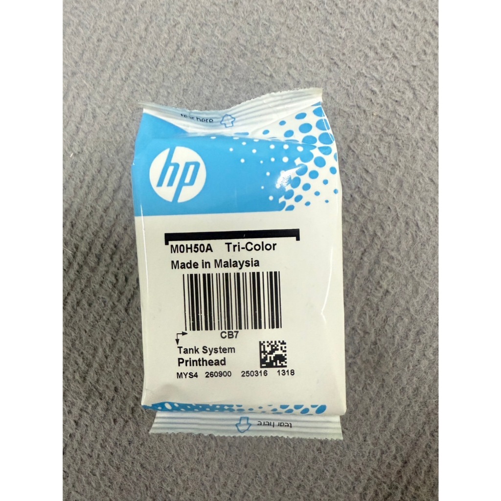 หัวพิมพ์สี HP M0H50A Tri Color (ไม่มีกล่อง) สำหรับ Ink Tank 310,315,410,415,Smart Tank 500/510/530/6