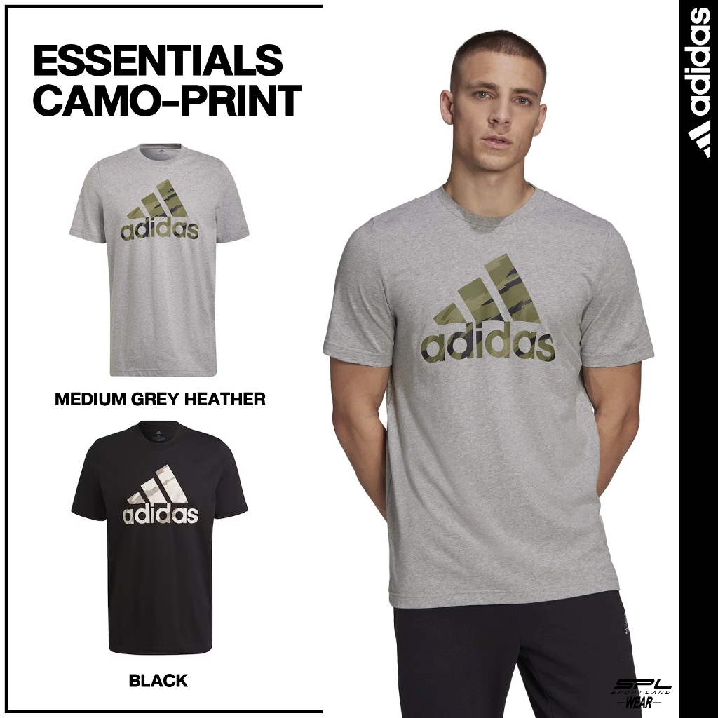 Adidas Collection อาดิดาส เสื้อยืด เสื้อคอกลม M ESS Single Jersey Camo TEE HE1876 / HE4376 (900)