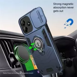 เคสขาตั้ง แม่เหล็กส ไลด์กล้อง ใช้สำหรับ Oppo A6S A6C A6T A6 A6X A6Pro A5I A5Pro A5X A3 A3X Reno11F กันกระแทก